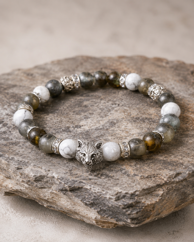 [BRA-0626] Bracelet Loup